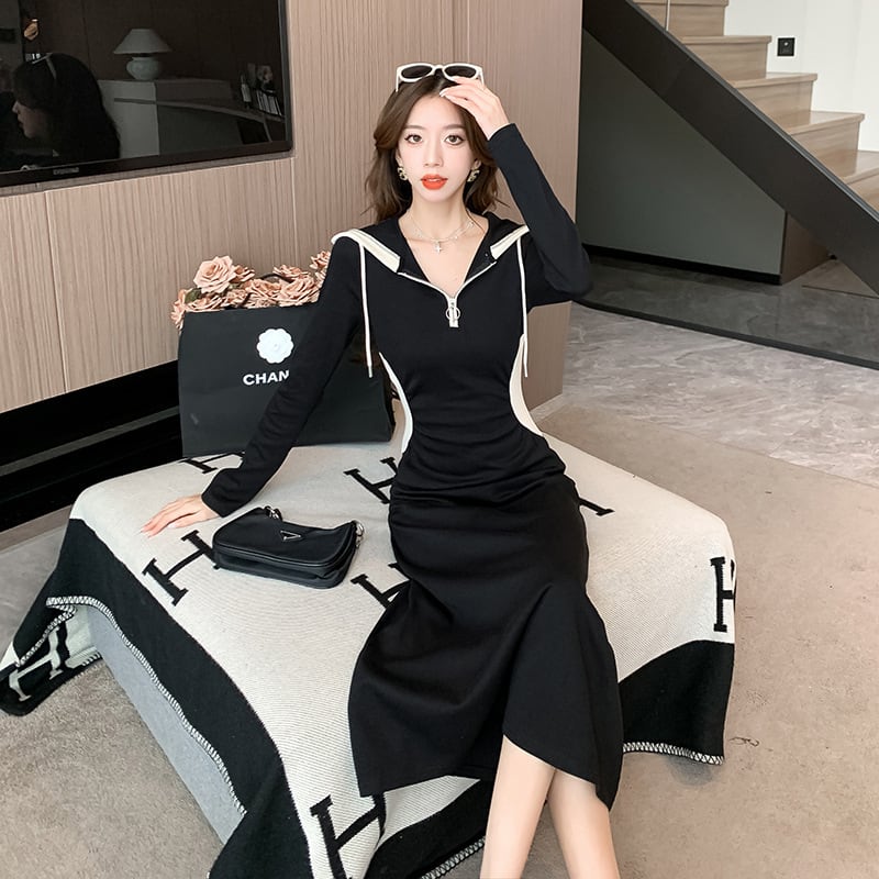 【dress】フード付きワンピース　M18282