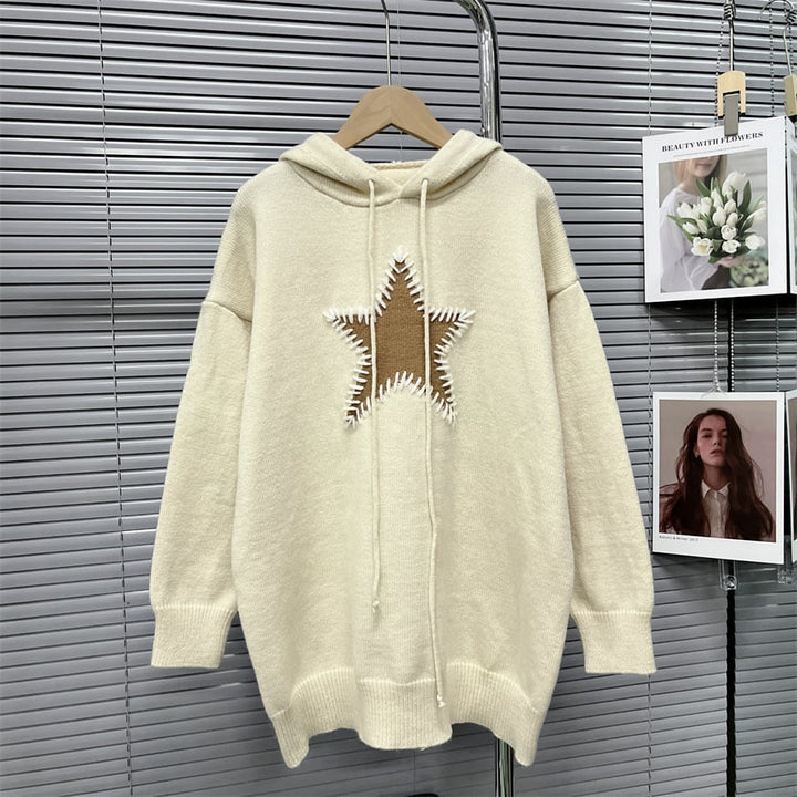 【tops】フーディーニットセーター　M17895