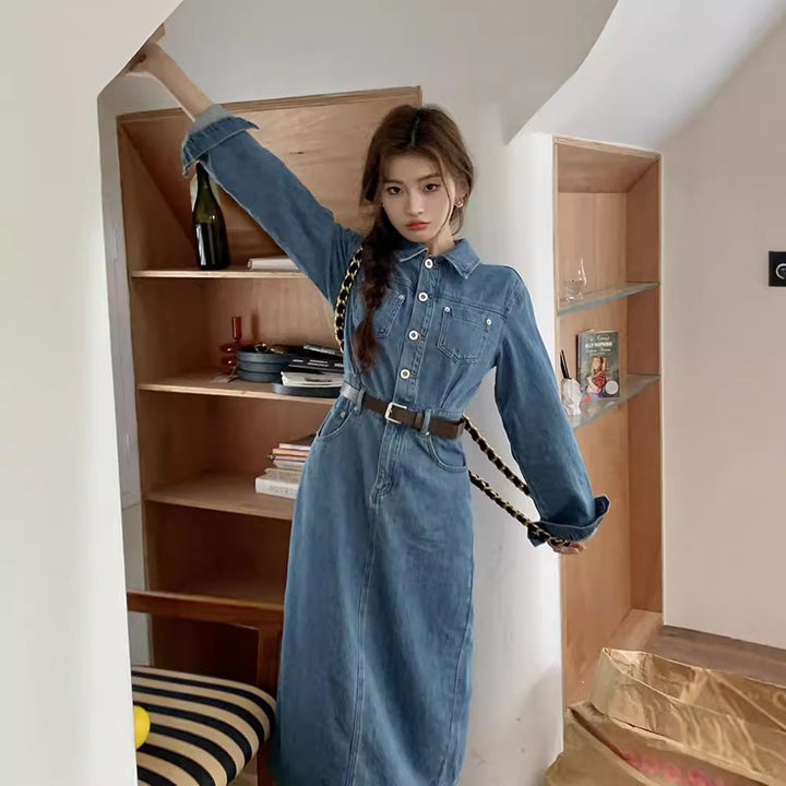 【dress】デニムワンピース　M25503
