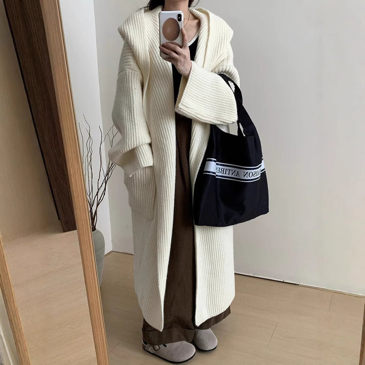【outer】ロング丈ニットカーデ　M26832