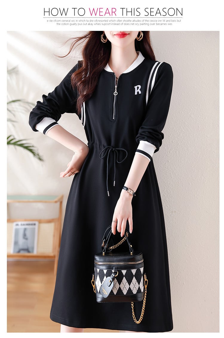 【dress】ファスナーワンピース　M21352