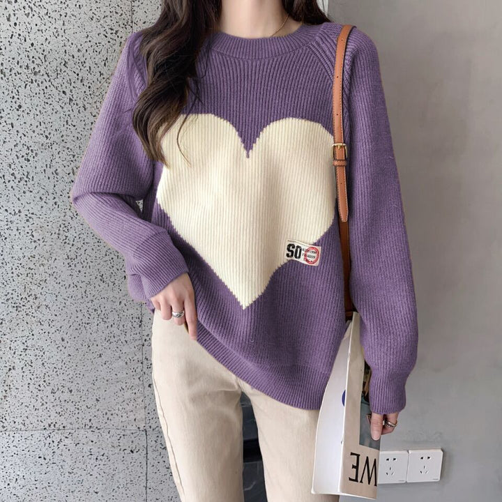 【tops】クルーネックニットセーター　M19186