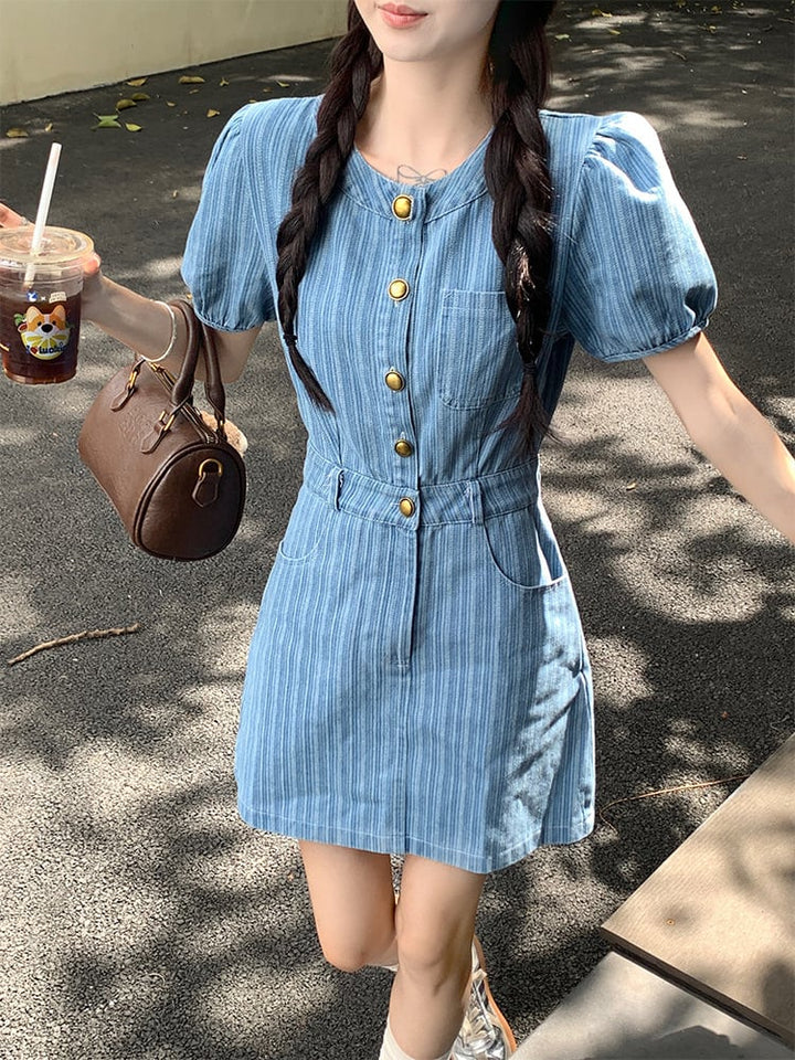 【dress】デニムワンピース　M24618
