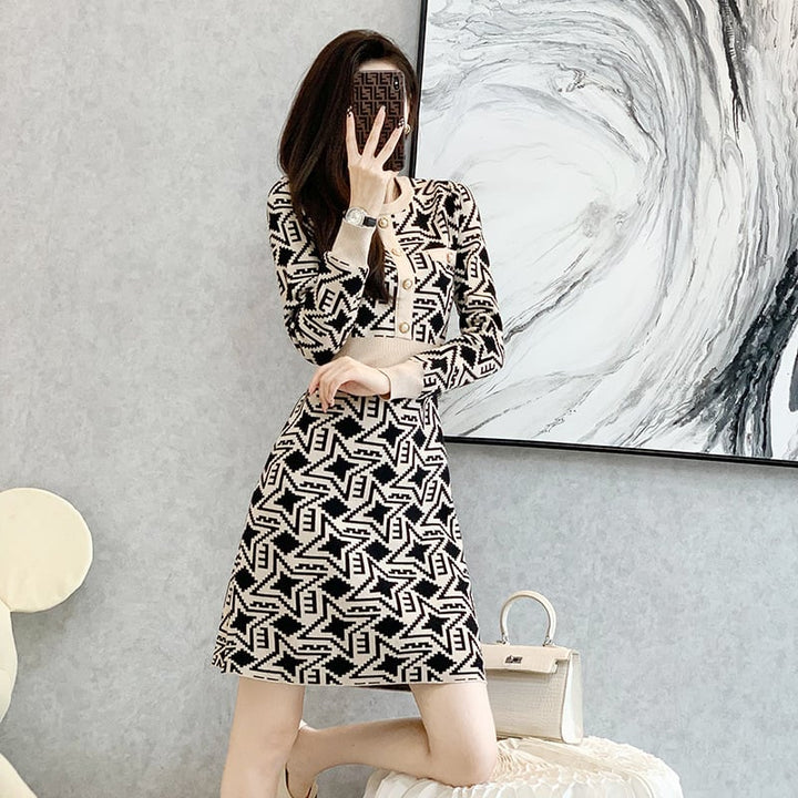 【dress】ニットワンピース　M25508