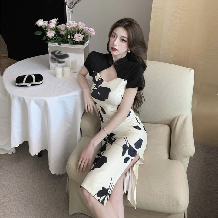 【dress】高級感 chicエレガントデートワンピースオシャレ　M16797