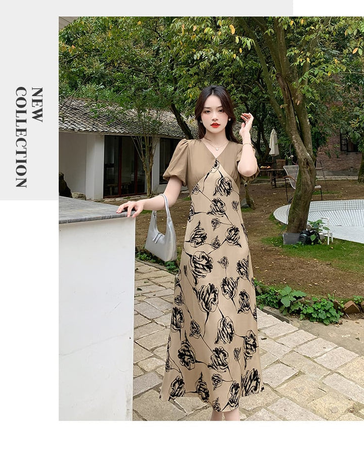 【dress】細身効果抜群♪エレガント切り替えデートワンピース　M16790