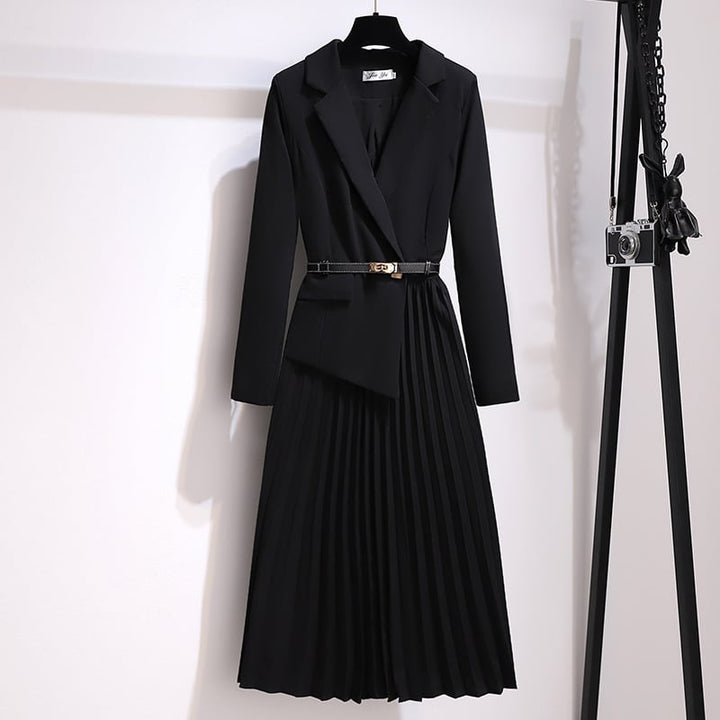 【dress】プリーツ切り替えフォーマルワンピース　M17713