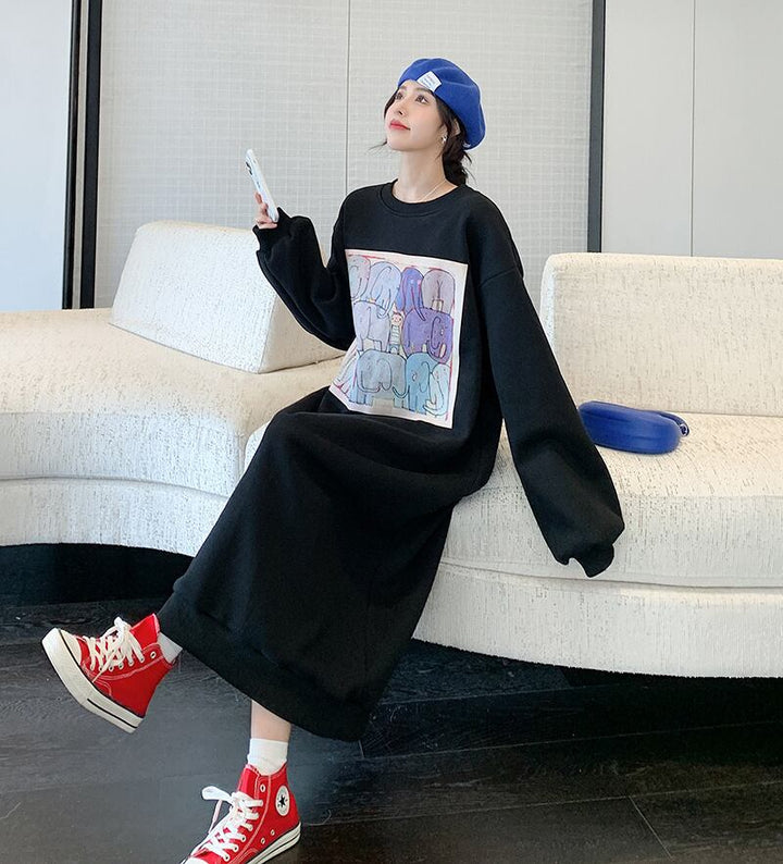 【dress】裹起毛カジュアルワンピース　M18582