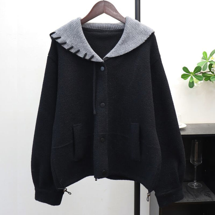 【outer】Vネックニットカーディガン Q7259