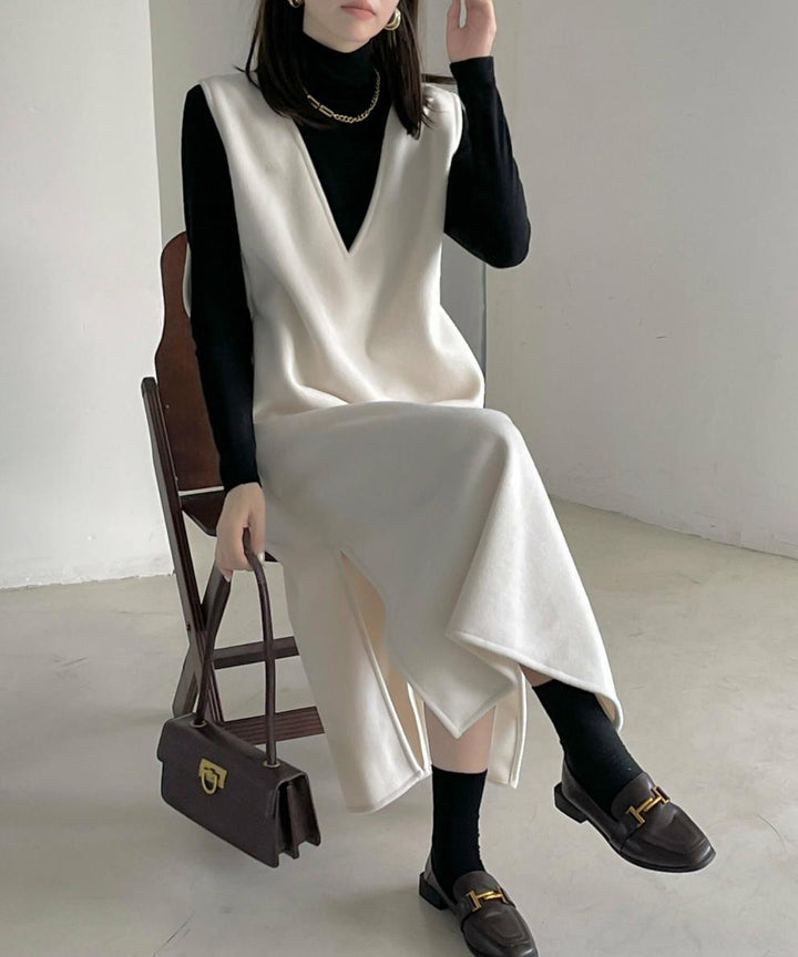 【dress】Vネックベストワンピース　M26527