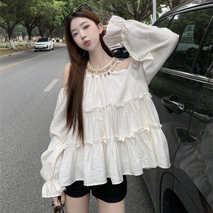 【tops】オフショルダートップス　M30074