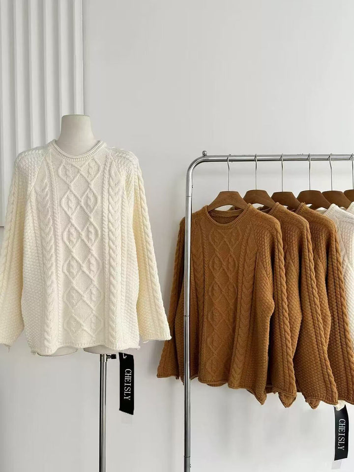 【tops】クルーネックニットセーター　M27311