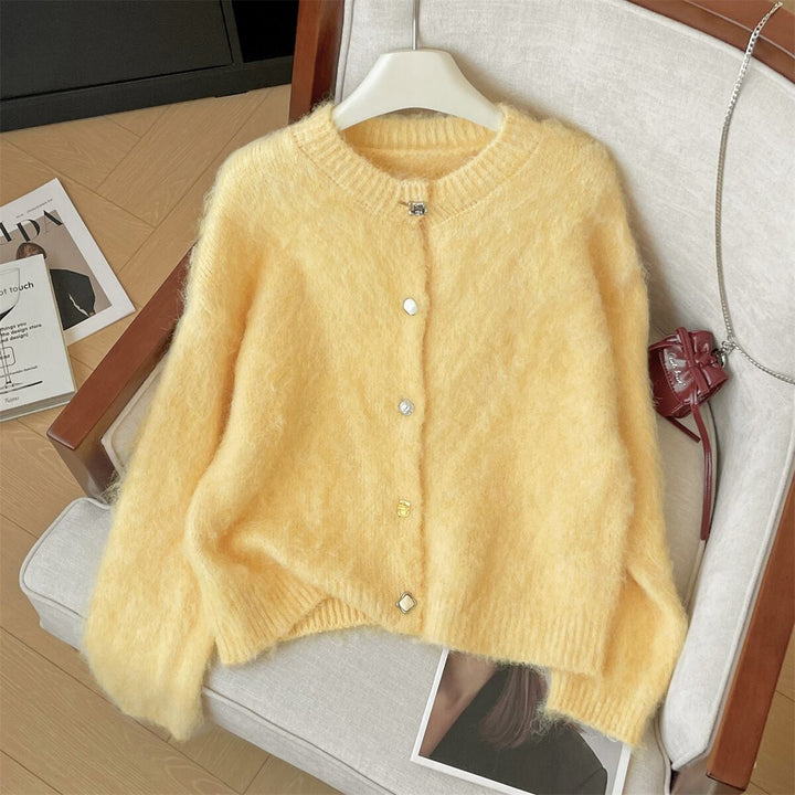 【outer】クルーネックニットカーデ　M29220