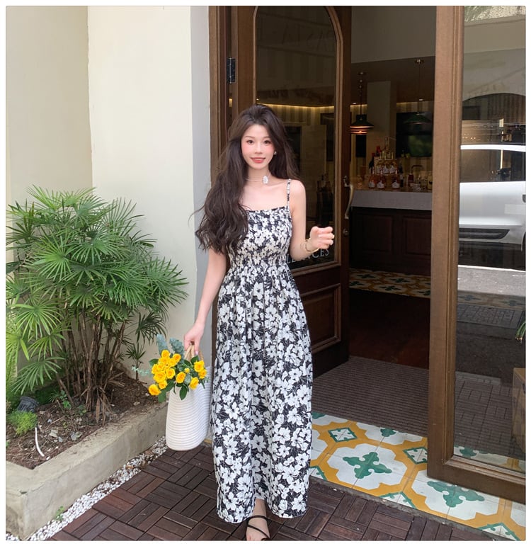 【dress】プリントキャミワンピース　M24976