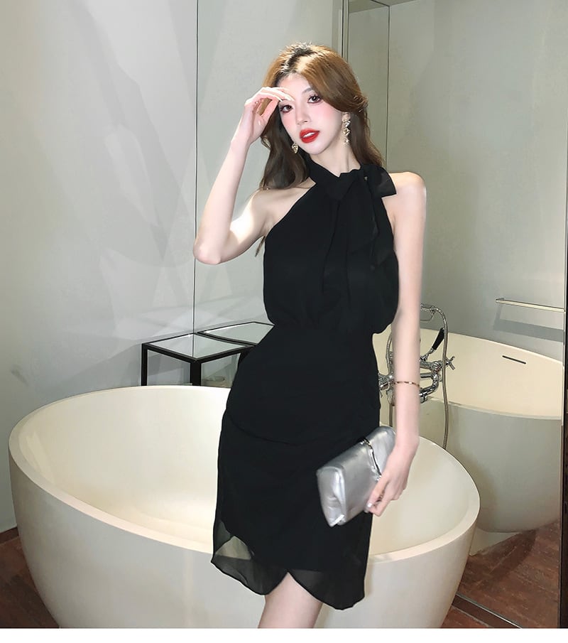 【dress】ノースリーブエレガントデートワンピース　M17356