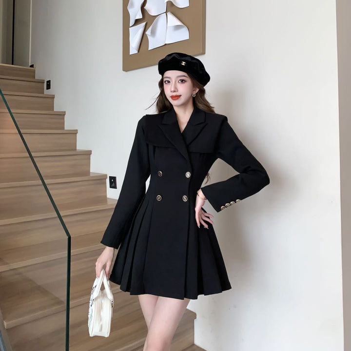【dress】ダブルボタンワンピース　M18968