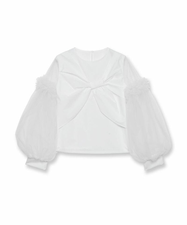 【tops】チュールドッキングブラウス　M30193