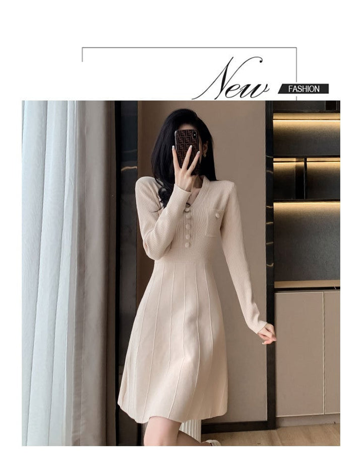 【dress】ニットワンピース　M25423
