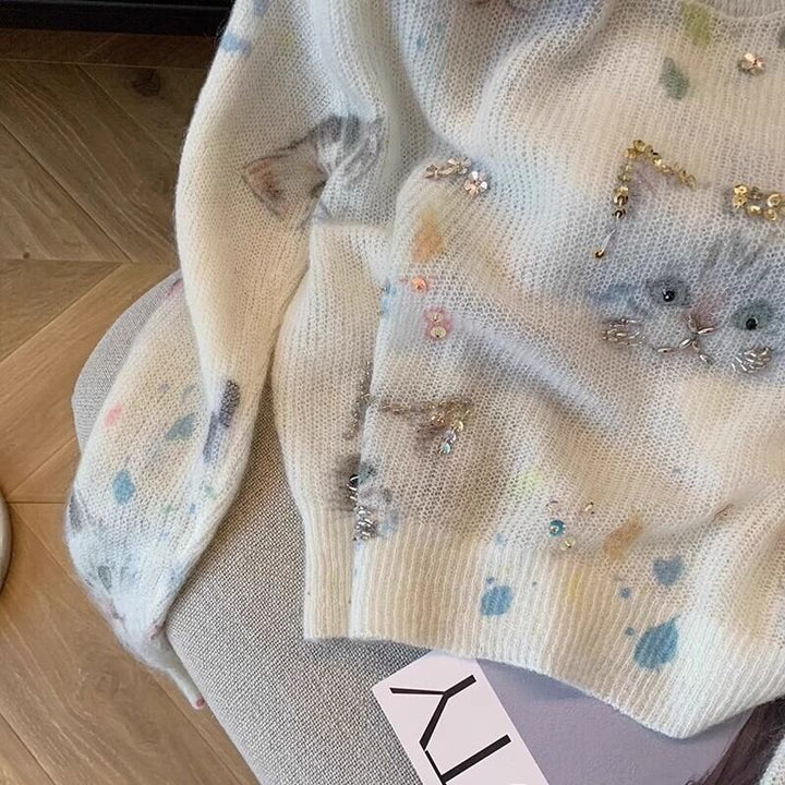 【tops】クルーネックニットセーター　M29121
