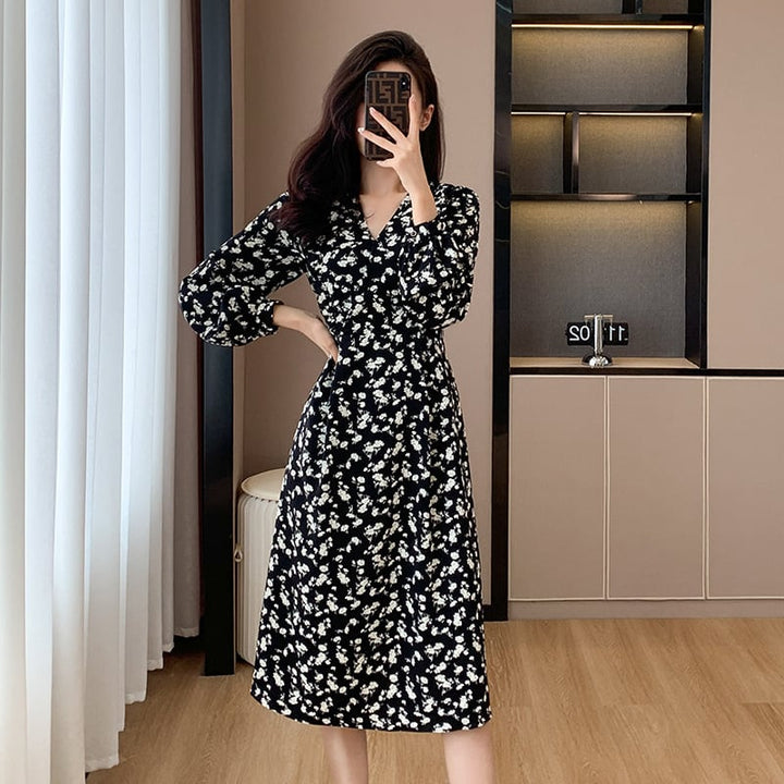 【dress】今季マストバイスウィート花柄ワンピース　M17301