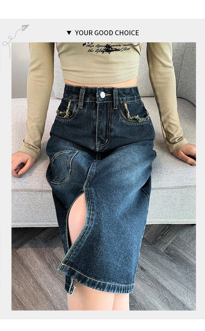 【bottoms】デニムスカート　M29384