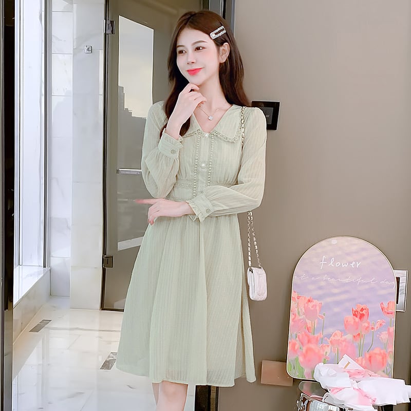 【dress】気質満点大人可愛いスウィートデートワンピース　M17644