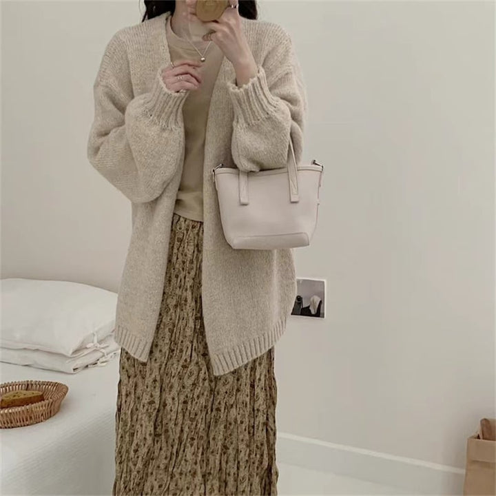 【outer】Vネックニットカーデ　M25798