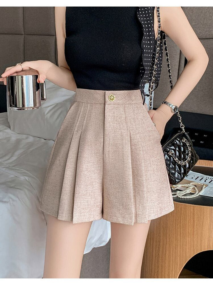 【bottoms】プリーツショートパンツ　M29365