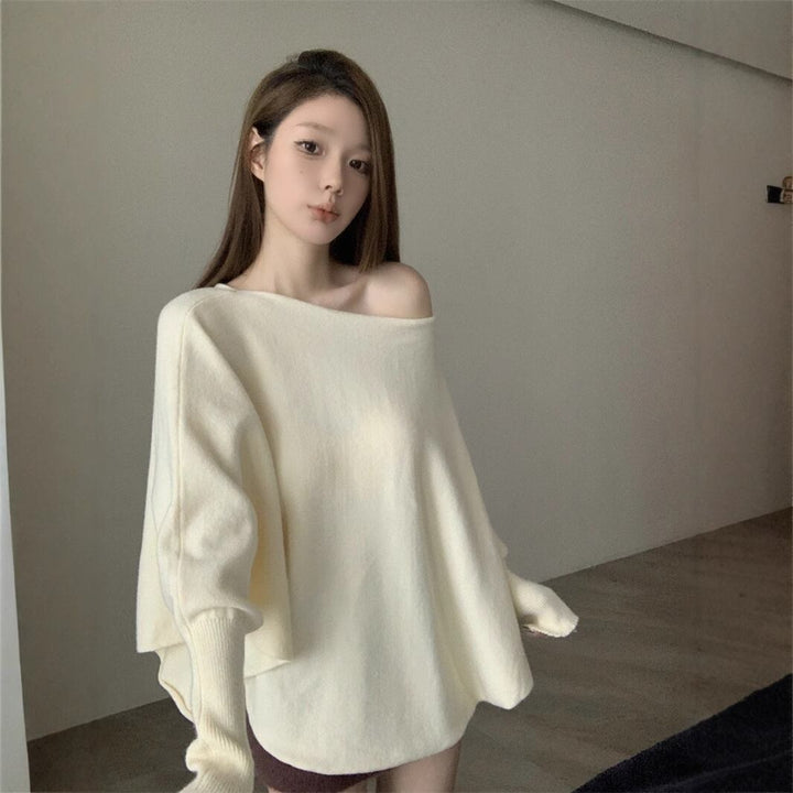 【tops】ドルマンスリーブニットトップス　M28395