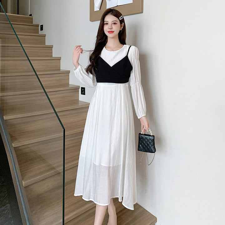 【dress】絶対欲しい エレガント切り替えデートワンピース　M17291