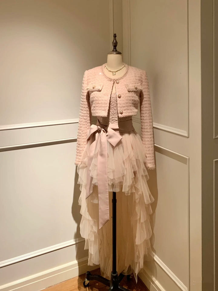 【dress】イレヘムチュールワンピース　N3411
