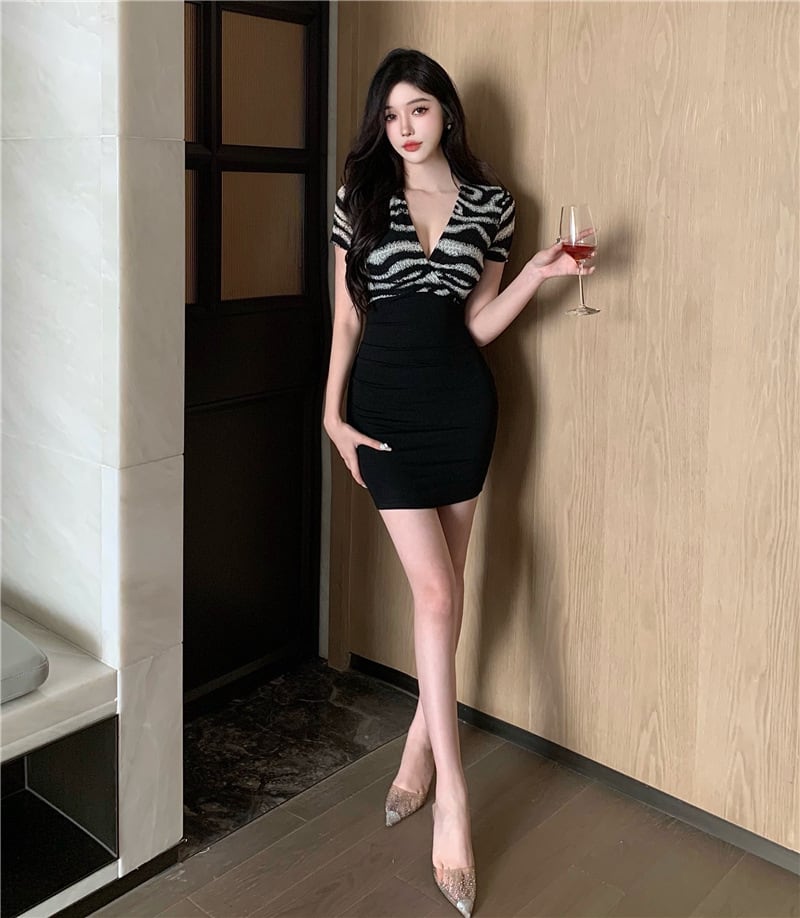 【dress】切り替えデートワンピース　M24264