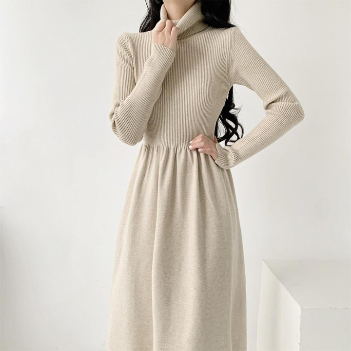 【dress】ハイネックニットワンピース　M28030