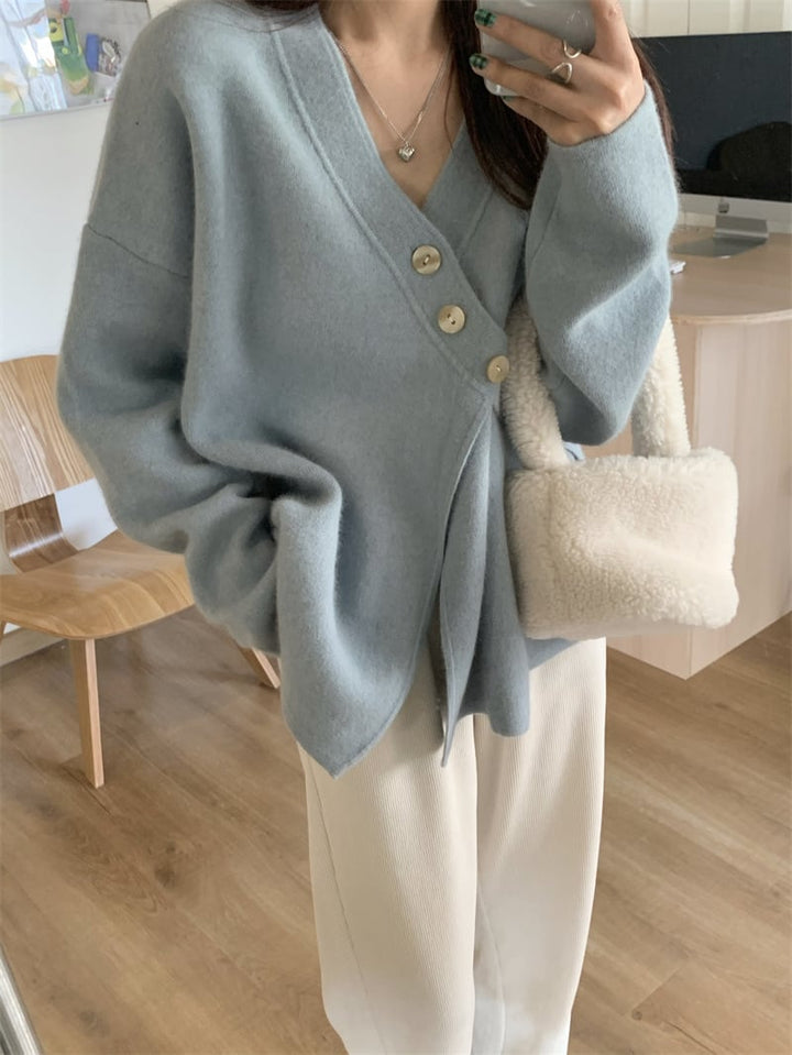 【outer】Vネックニットカーデ　M27161
