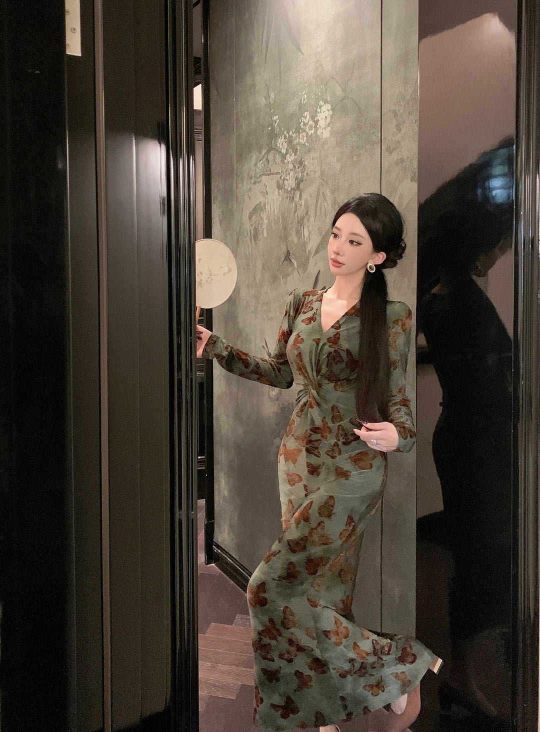 【dress】プリントワンピース　M28123