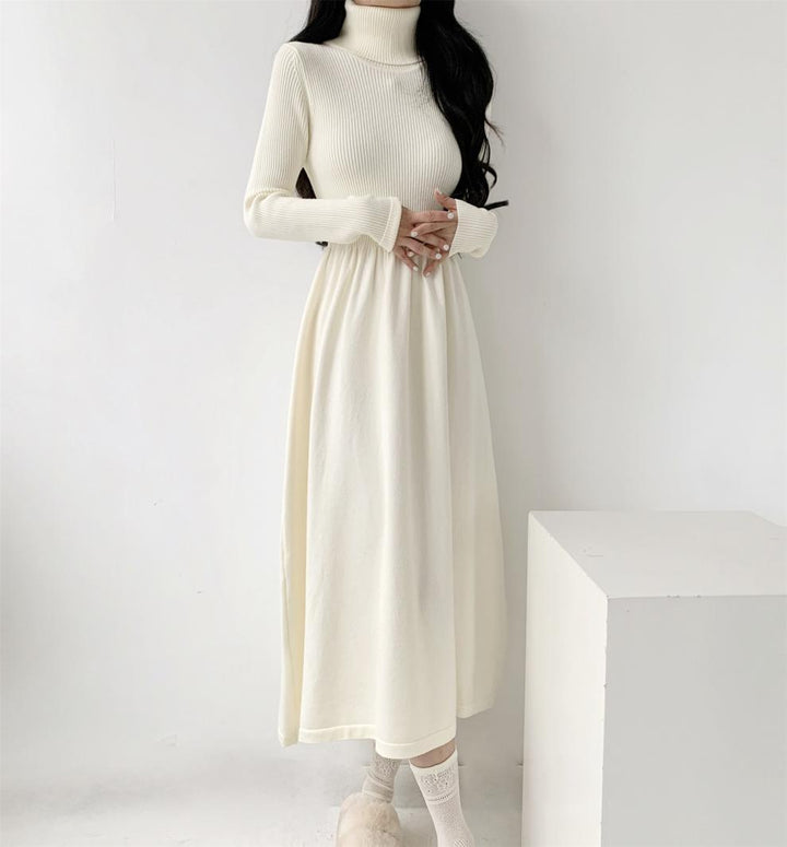【dress】ハイネックニットワンピース　M28030