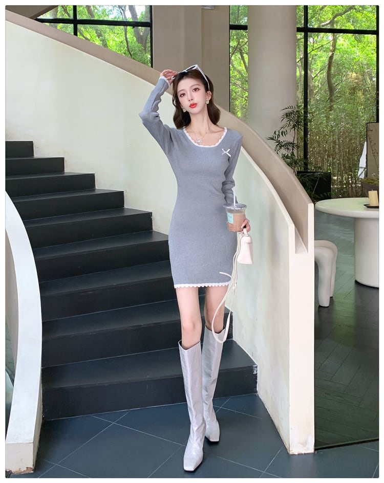 【dress】ニットワンピース　M25391