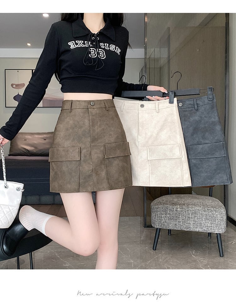 【bottoms】ハイウエストスカート　M25629
