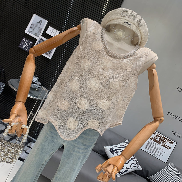 【tops】立体フラワートップス　M25025