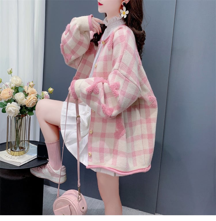 【outer】ニットカーデ　M26318