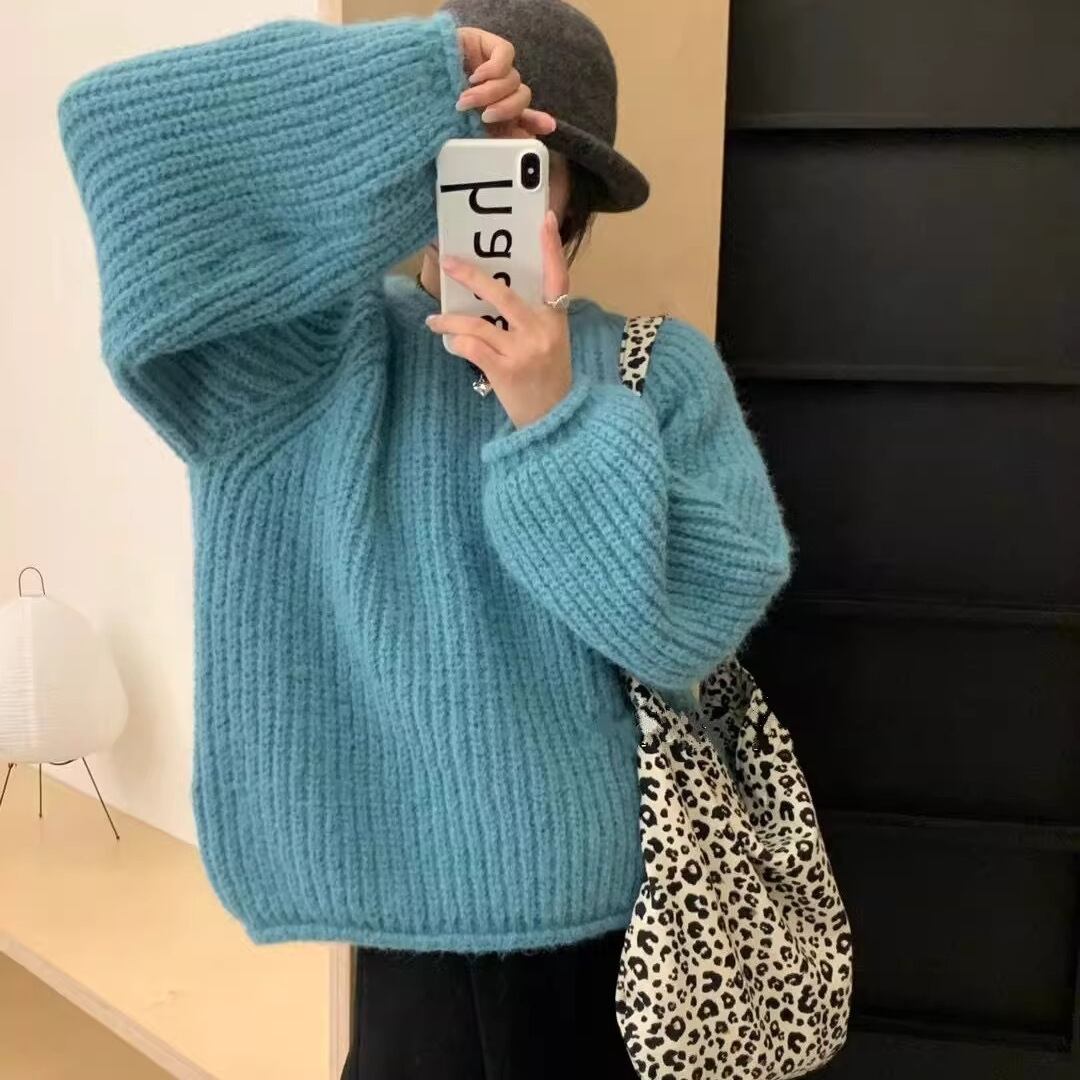 【tops】クルーネックニットセーター　M27272