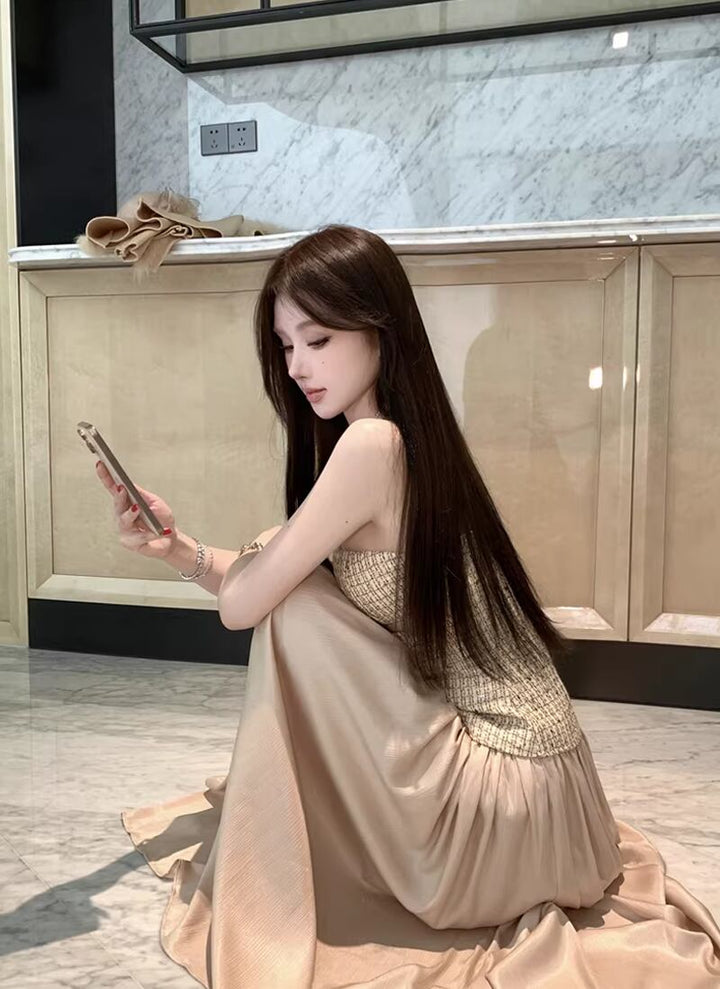 【dress】ロングチューブワンピース Q8461