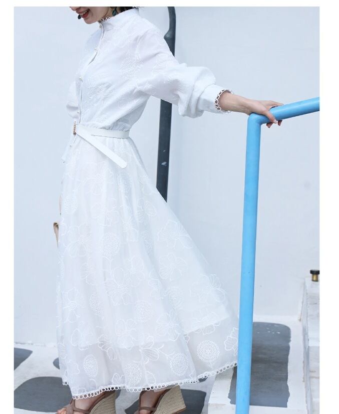 【dress】刺繍デートワンピース　M30190