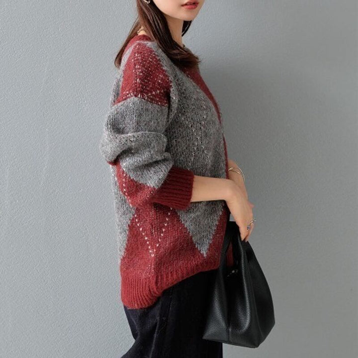 【tops】ニットトップス Q7079