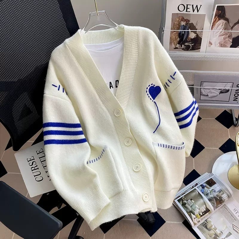 【outer】Vネックニットカーディガン　M18168