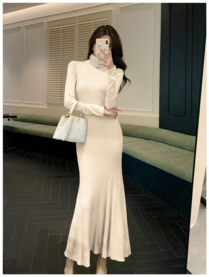 【dress】ハイネックニットワンピース　M28304