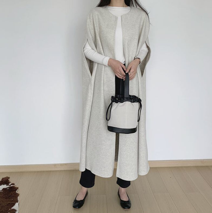 【outer】ロングケープコート　M19079