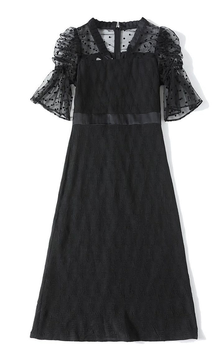 【dress】人気上昇中 エレガント着瘦せデートワンピース　M17134