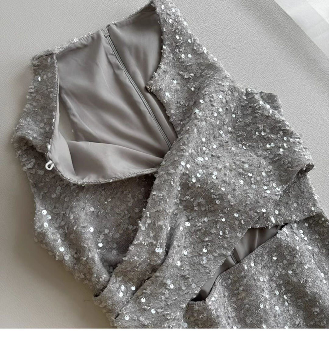 【dress】ノースリーブキラキラワンピース　M23971