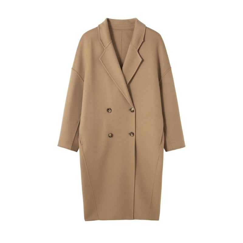 【outer】Vネックカラーコート　M17907
